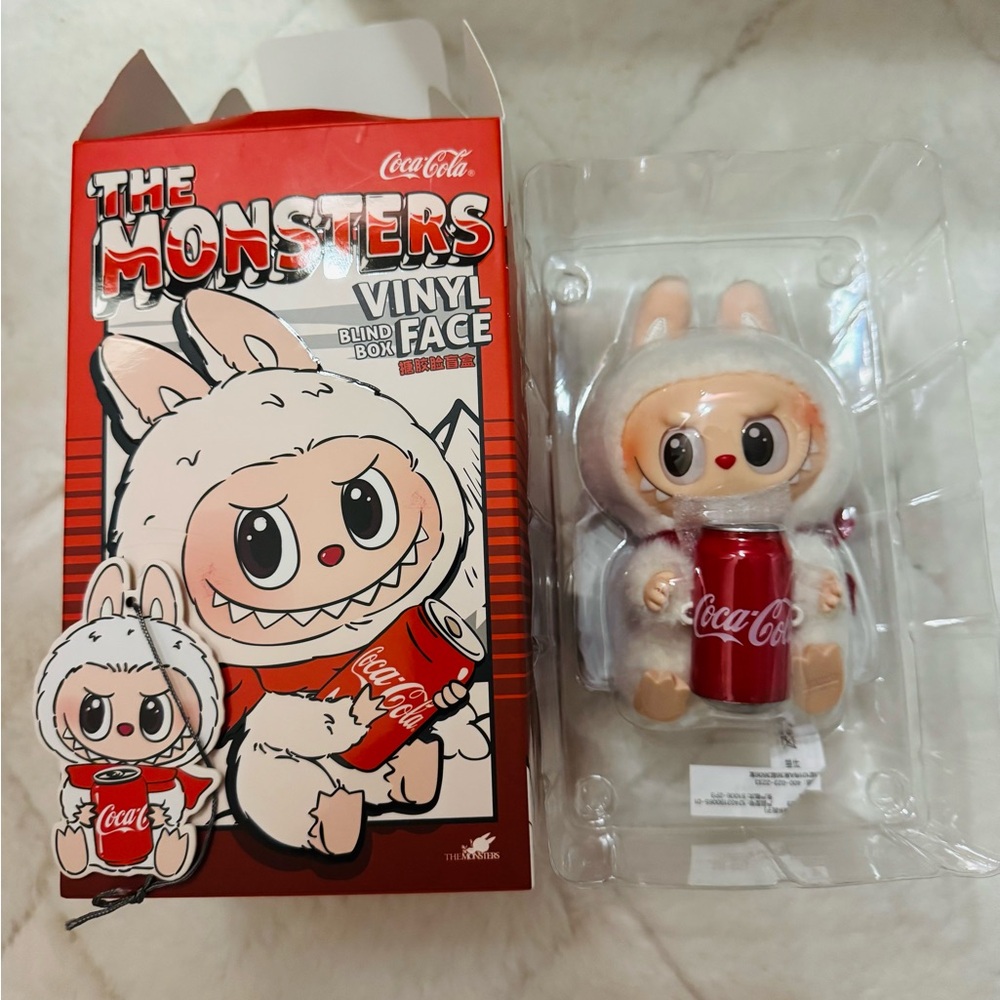 Labubu Coca Cola The Monsters Vinyl Figure - Red and White